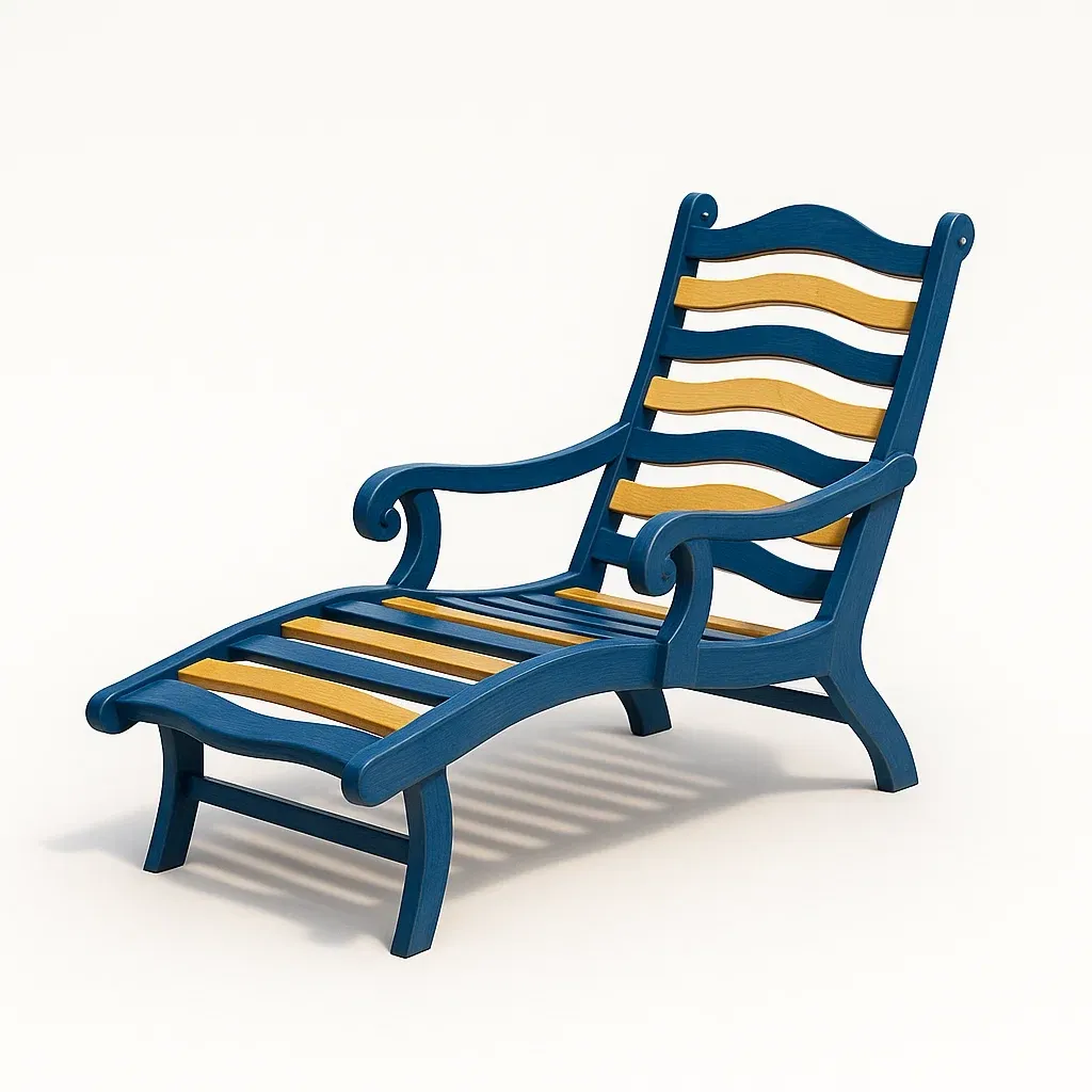 Lettino prendisole in legno per esterni-granddecora