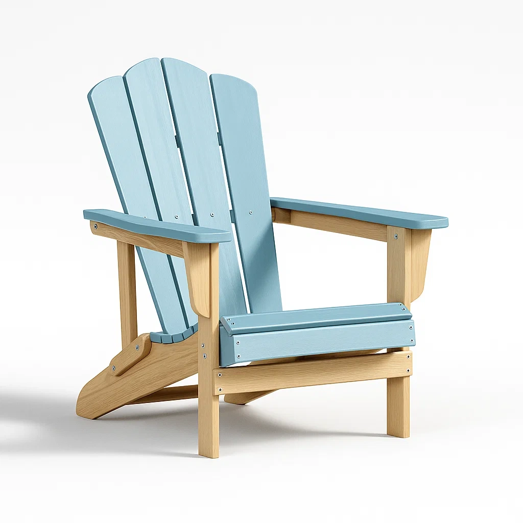 Sedia Adirondack in legno per esterni,90x75x90 cm-granddecora