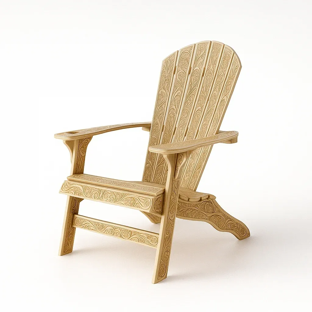 Sedia Adirondack in legno-granddecora