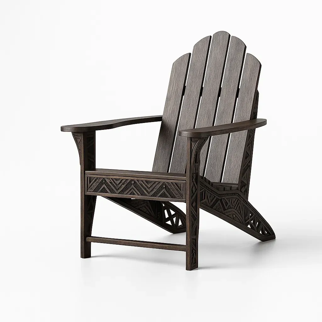 Sedia Adirondack in legno massello-granddecora