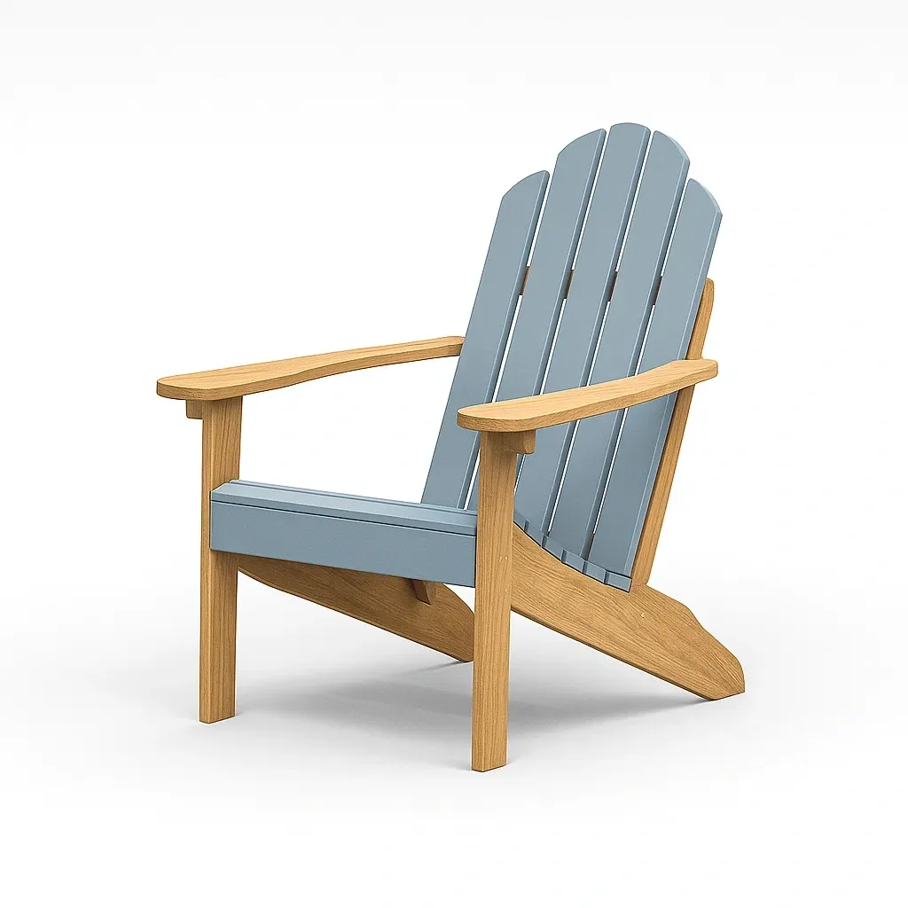 Sedia Adirondack in legno e polipropilene-granddecora