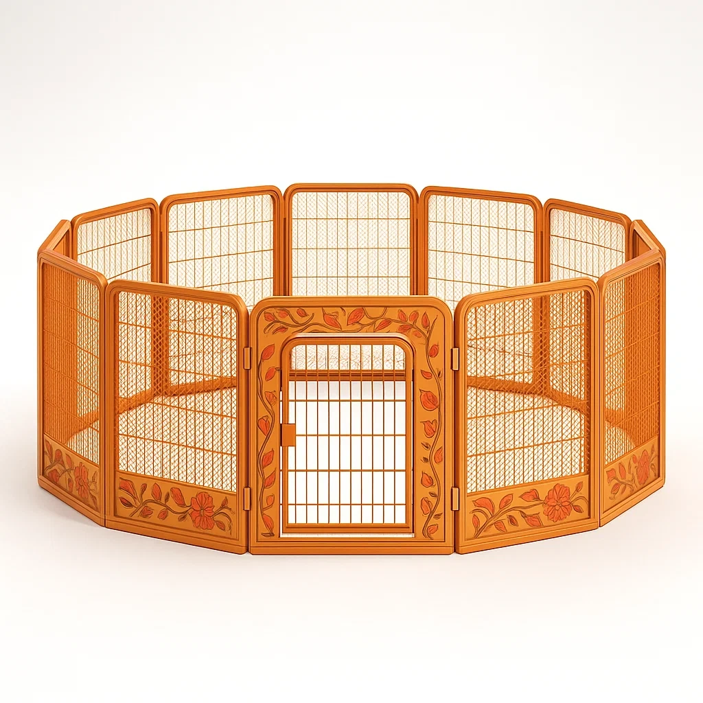 Recinto per animali pieghevole in metallo-granddecora