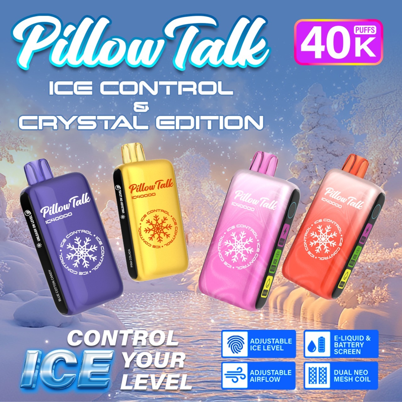 Pillow Talk ICE CONTROL 40000 PUFFS