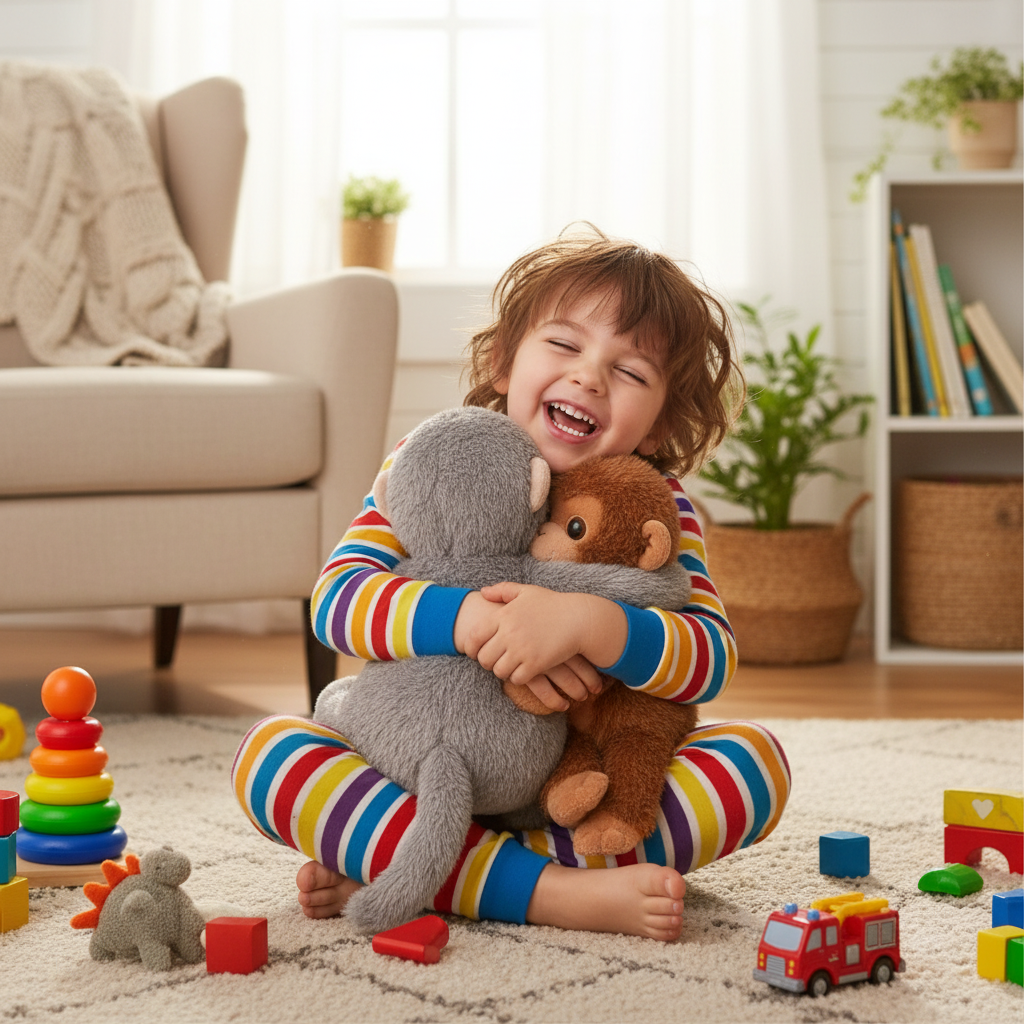 Punch Monkey And Momo Chan Stuffed Plush Toy