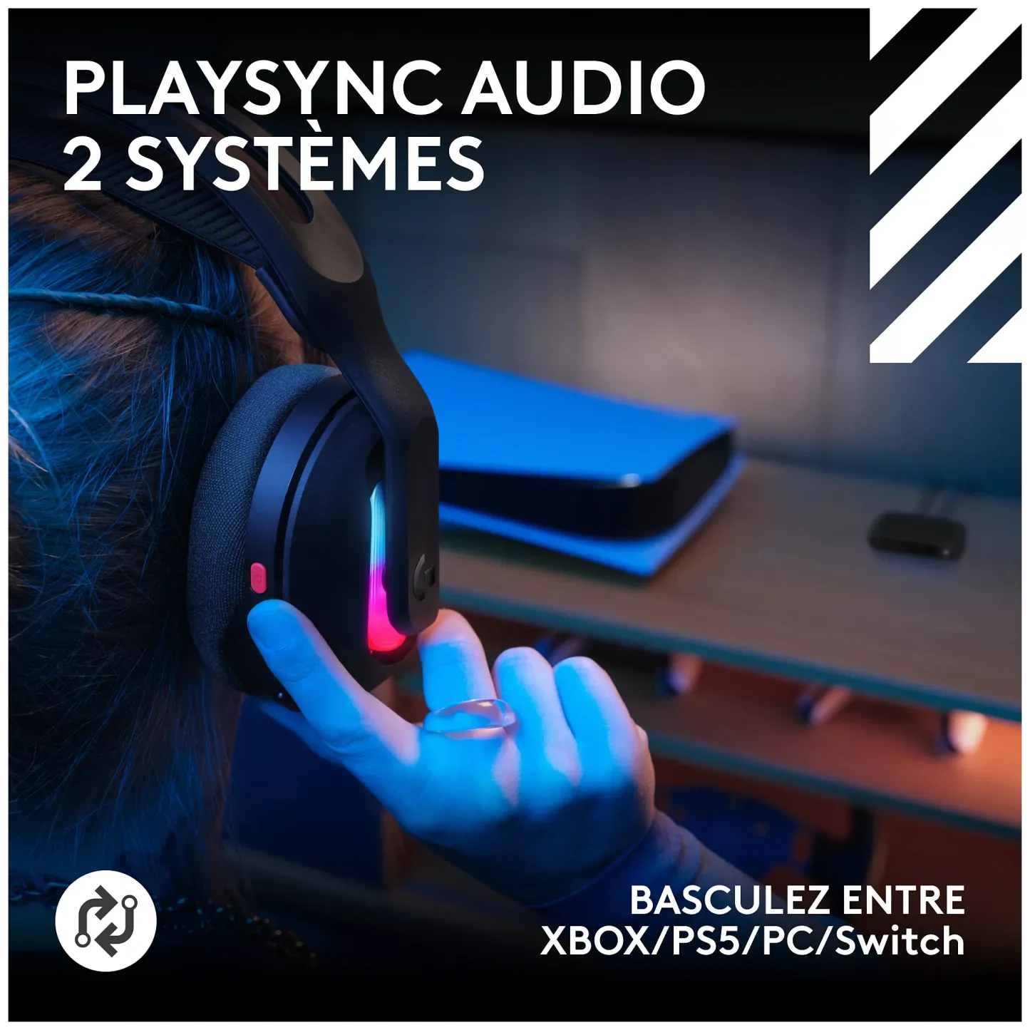 Casque gamer LOGITECH A20X Noir + base