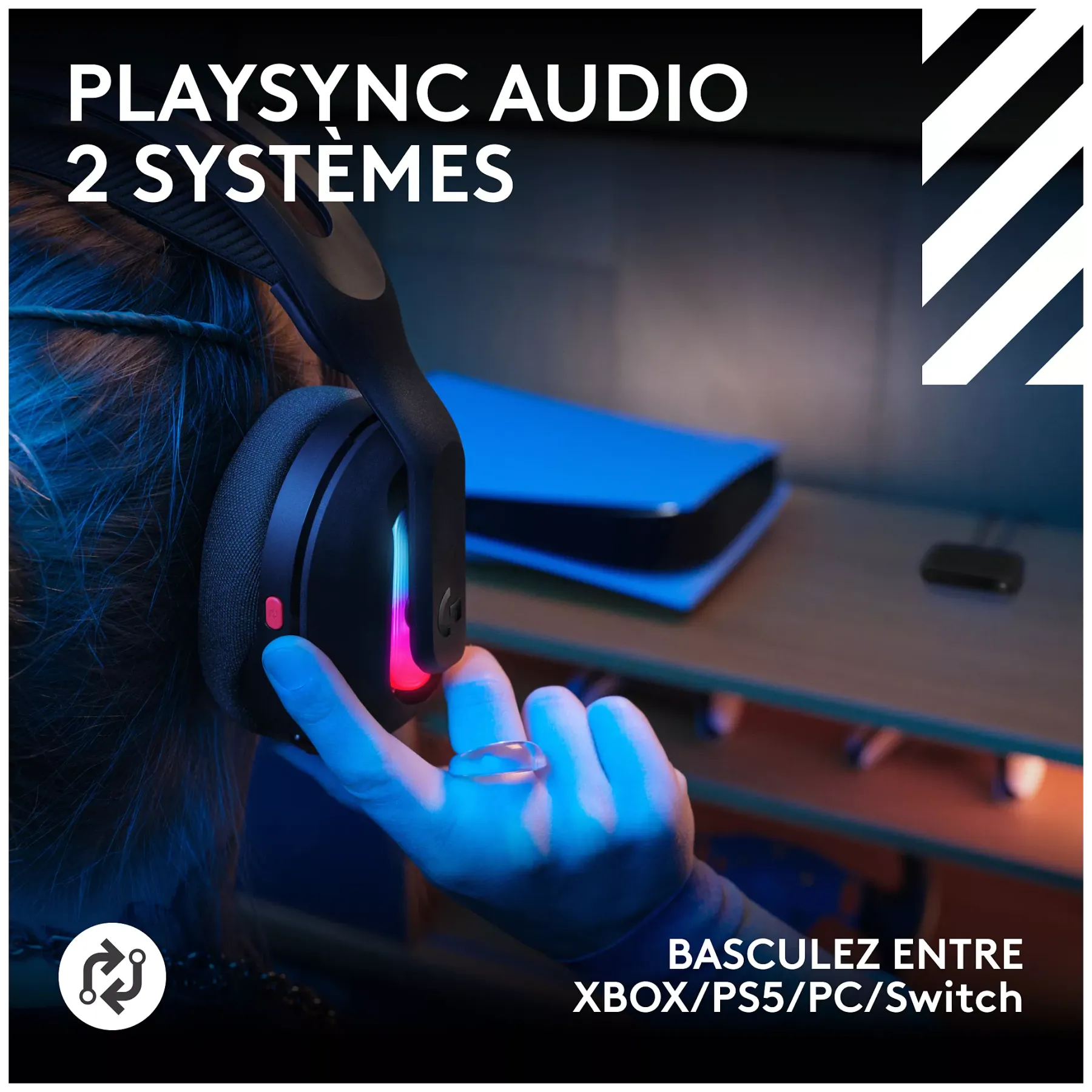 Casque gamer LOGITECH A20X Noir + base