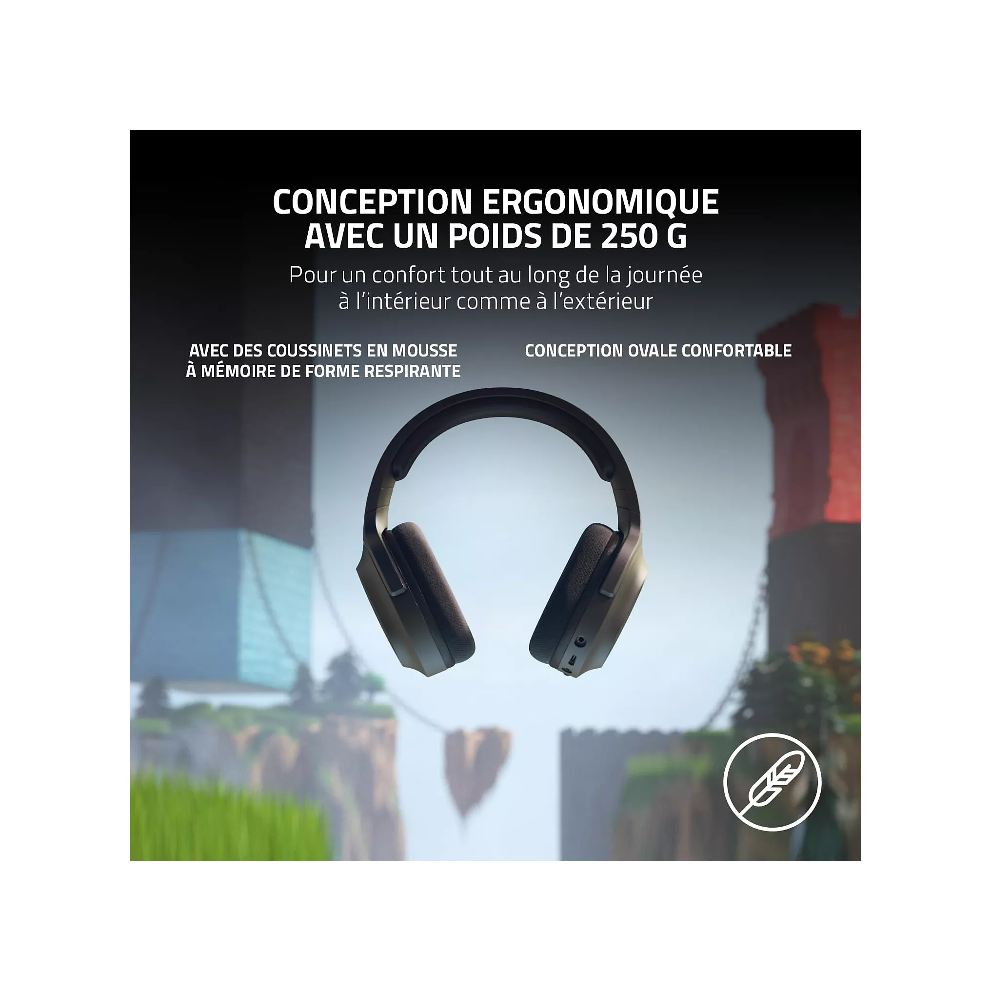 RAZER Casque gamer RAZER Barracuda X Noir