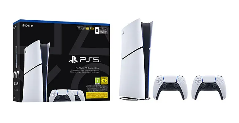 Pack de deux manettes sans fil DualSense® pour PlayStation®5 Édition Numérique - 825 Go