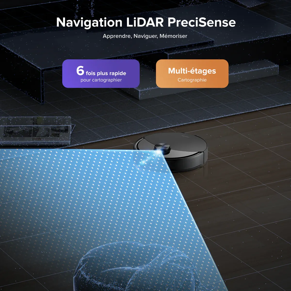 Roborock Q10 S5+ robot aspirateur laveur de VibraRise 2.0 avec avec station de vidage automatique