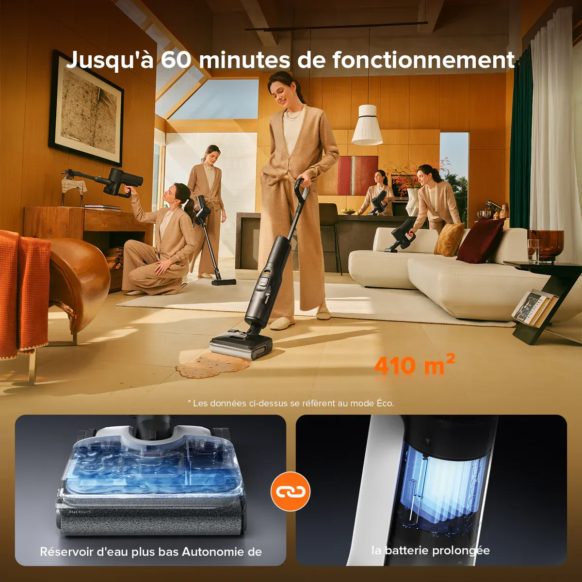 Roborock F25 Combo & F25 ACE Combo 5-en-1 aspirateur laveur sans fil sec et humide