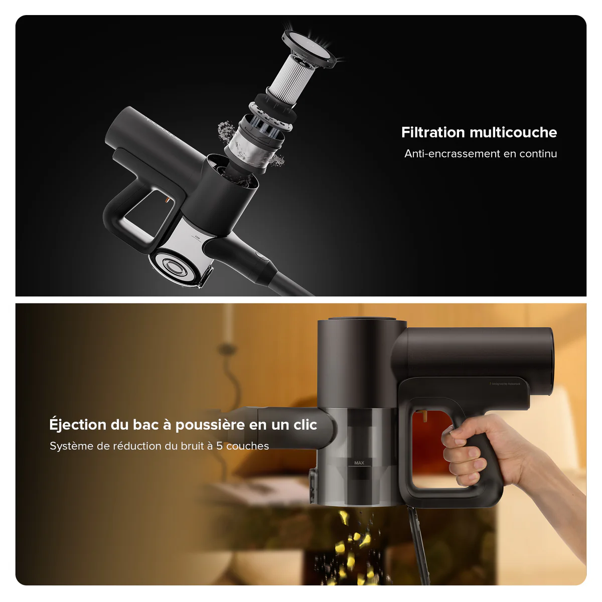 Roborock F25 Combo & F25 ACE Combo 5-en-1 aspirateur laveur sans fil sec et humide