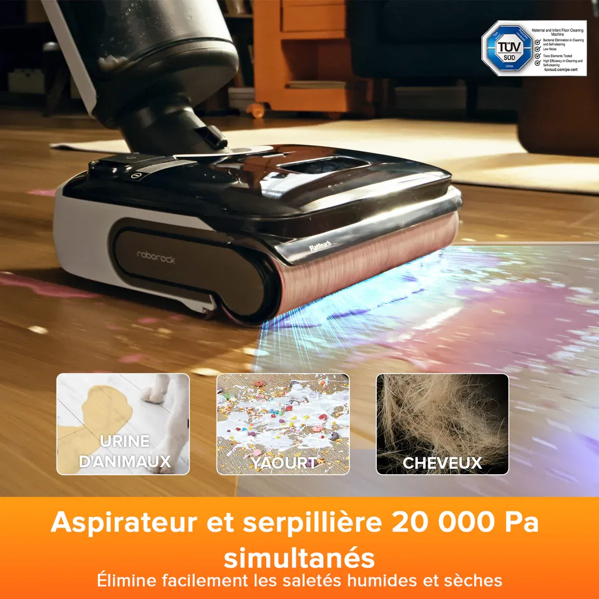 Roborock F25 BX & F25 LT aspirateur laveur sans fil sec et humide