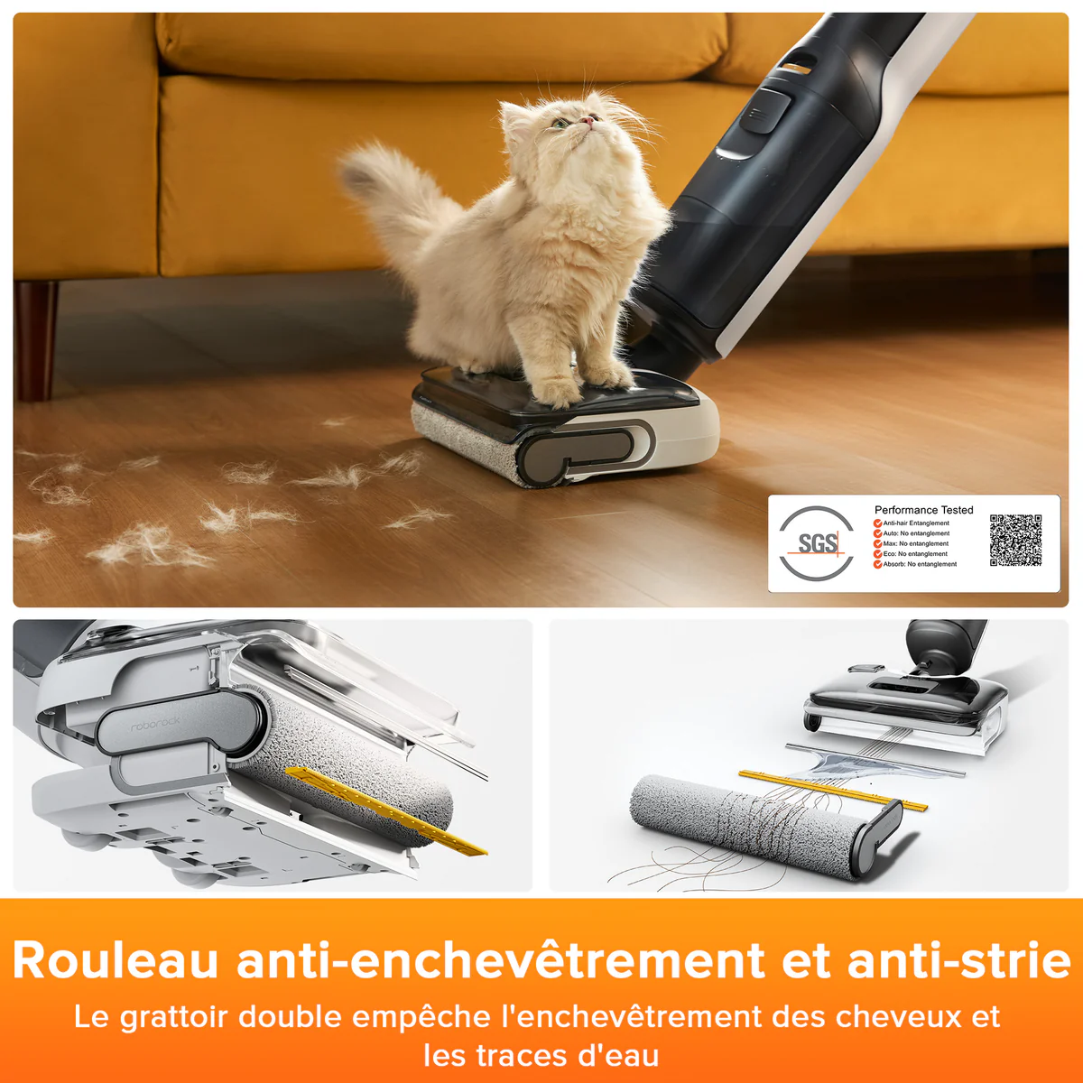 Roborock F25 BX & F25 LT aspirateur laveur sans fil sec et humide