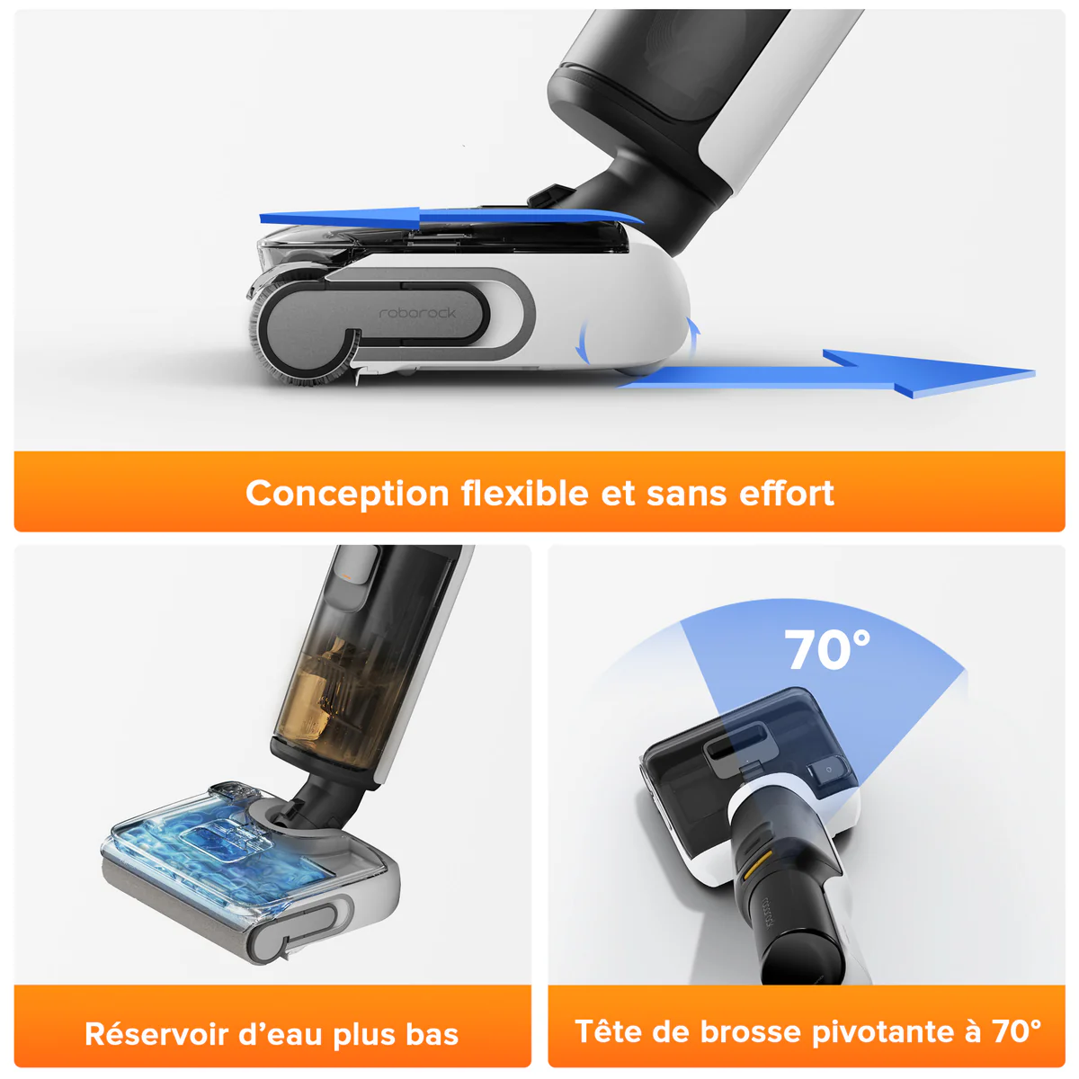 Roborock F25 BX & F25 LT aspirateur laveur sans fil sec et humide