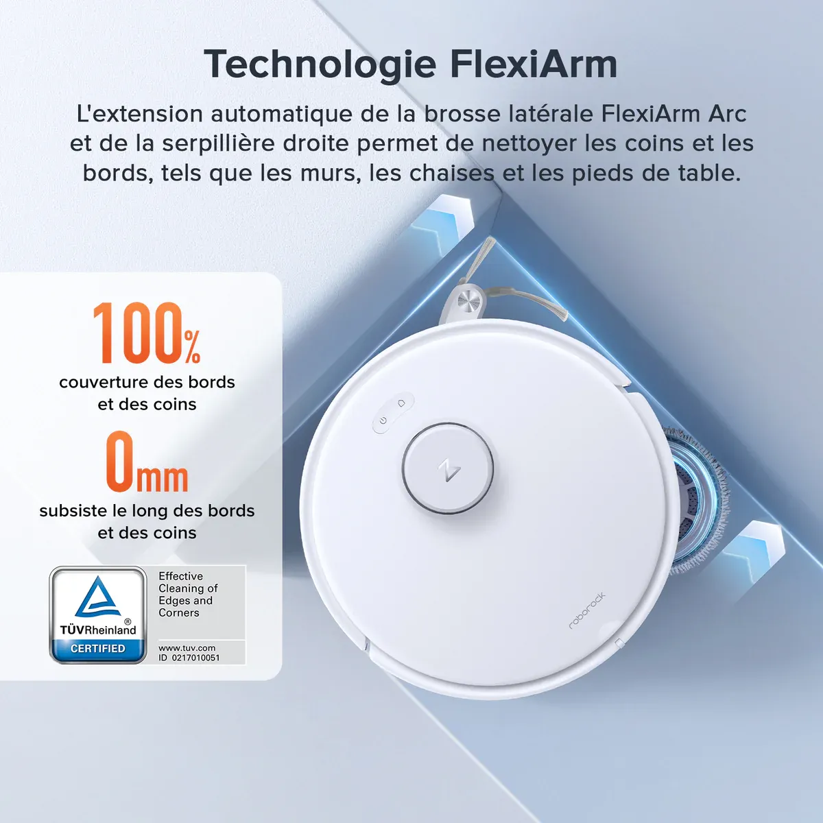 Roborock Qrevo Curv S5X Set robot aspirateur laveur avec station d’accueil multifonctionnelle 3.0