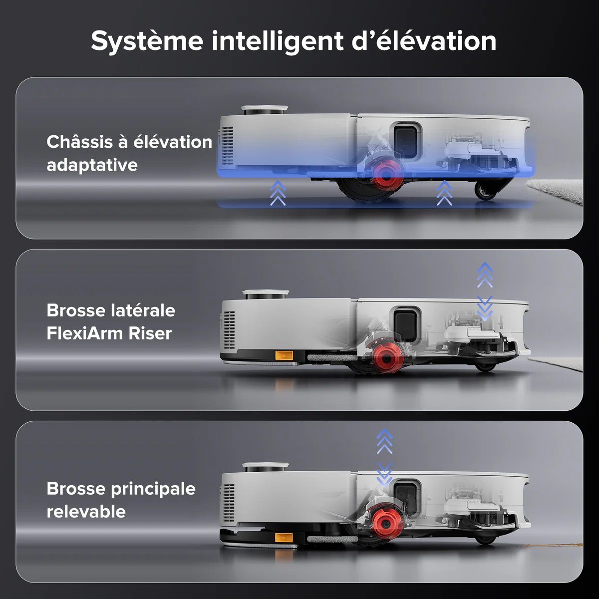 Roborock Saros 10 ( S8 MaxV Ultra amélioré ) robot aspirateur laveur avec station d’accueil multifonctionnelle