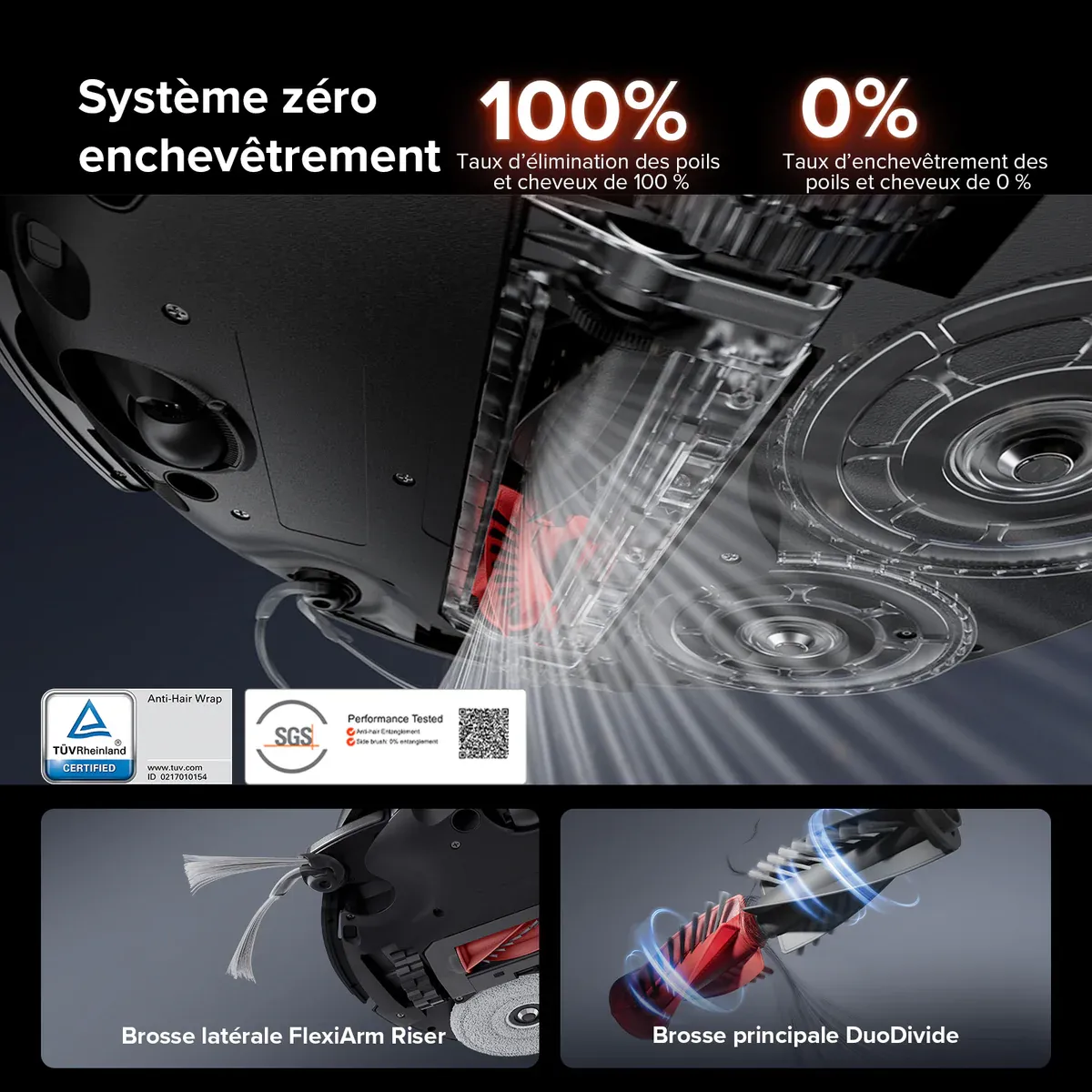 Roborock Saros 10R robot aspirateur laveur avec station d’accueil multifonctionnelle 4.0