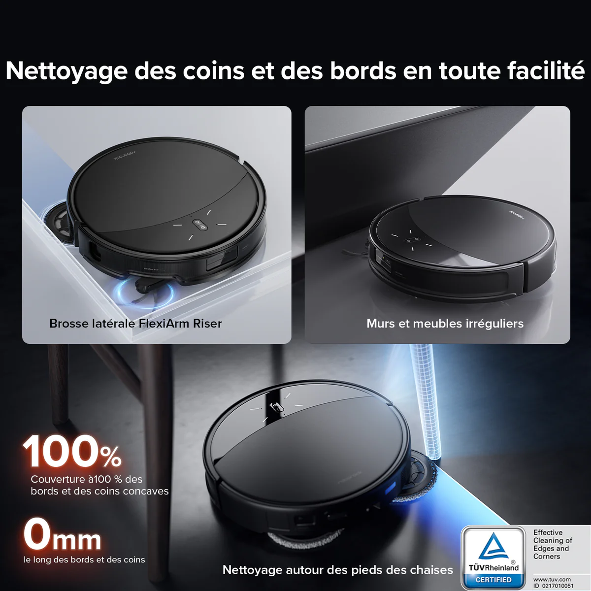 Roborock Saros 10R robot aspirateur laveur avec station d’accueil multifonctionnelle 4.0