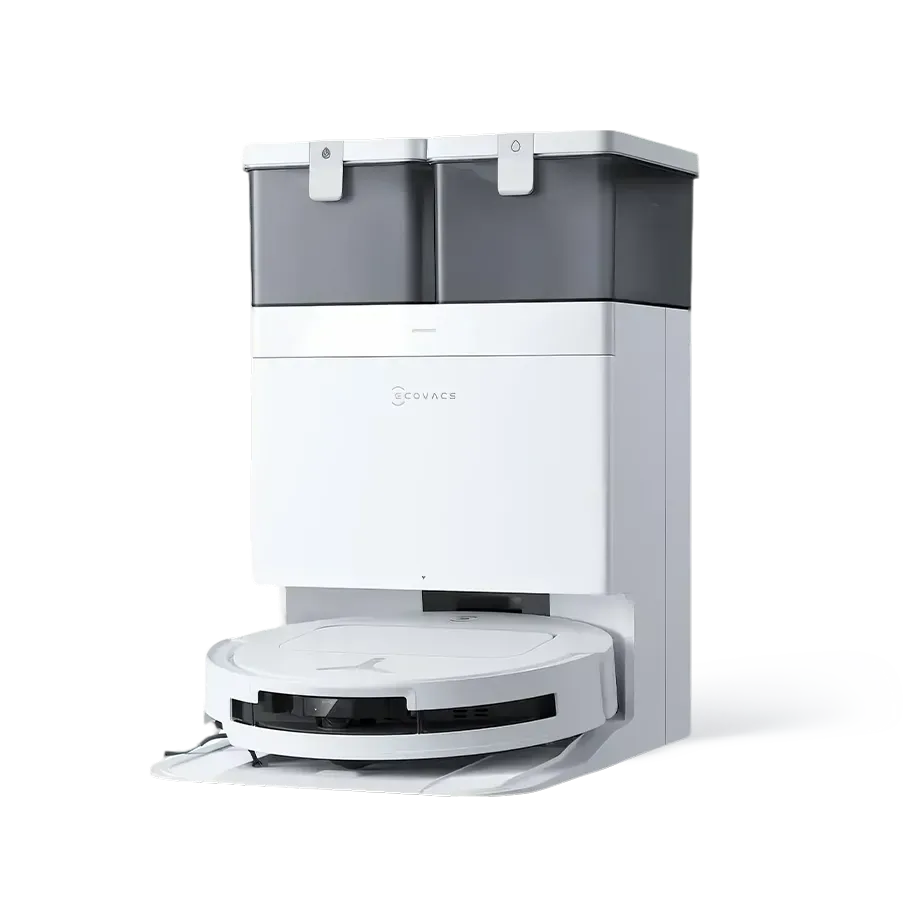 ECOVACS DEEBOT T50 PRO OMNI Gen2 Aspirateur Robot Laveur Blanc LiDAR (Puissant, IA, Ultra-Fin)