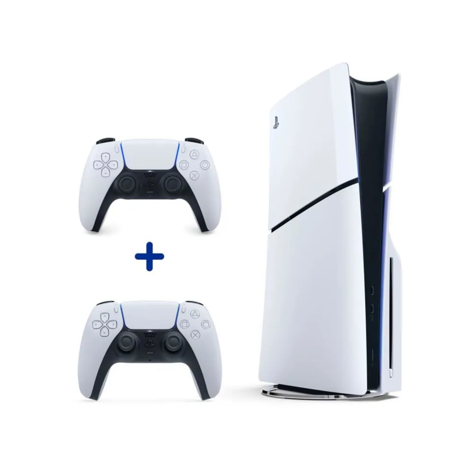 Pack PS5 Standard : Console PS5 (Modèle Slim) + 2ème Manette sans fil  DualSense 