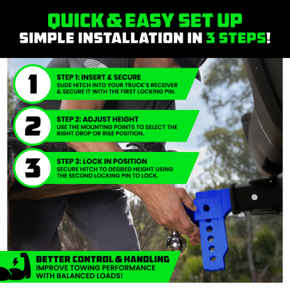 Adjustable Drop Hitch (2" Receivers)