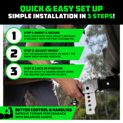 Adjustable Drop Hitch (2" Receivers)