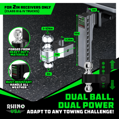 Adjustable Drop Hitch (2" Receivers)