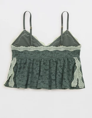Show Off Vintage Lace Bra Top - Royal Palm