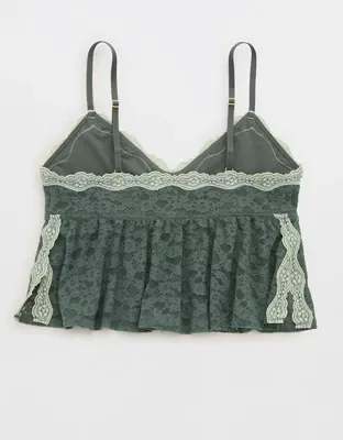 Show Off Vintage Lace Bra Top - Royal Palm