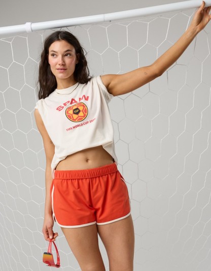 FWC26™ OFFLINE By Aerie Let's Stretch Oversized T-Shirt - Zinnia
