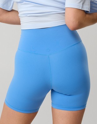 OFFLINE By Aerie Real Me Crossover High Waisted 5" Bike Short - Rome Blue