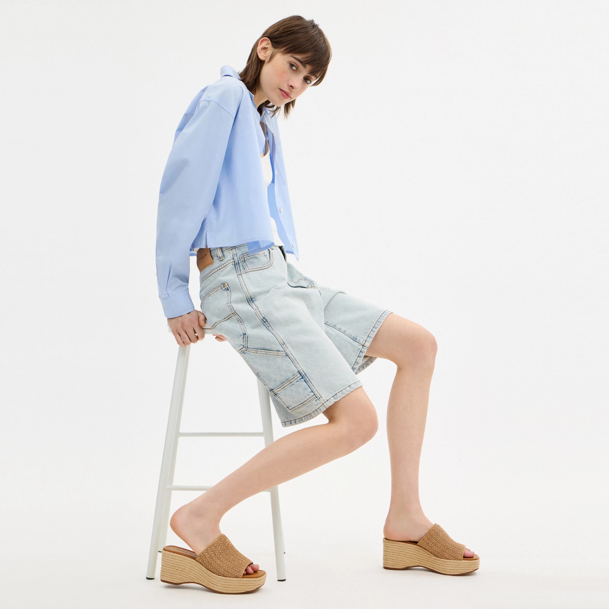 COACH®,Phoebe Platform Sandal,,Detail View
