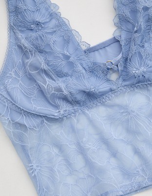 Show Off Paradise Lace Bra Top - Monaco Blue