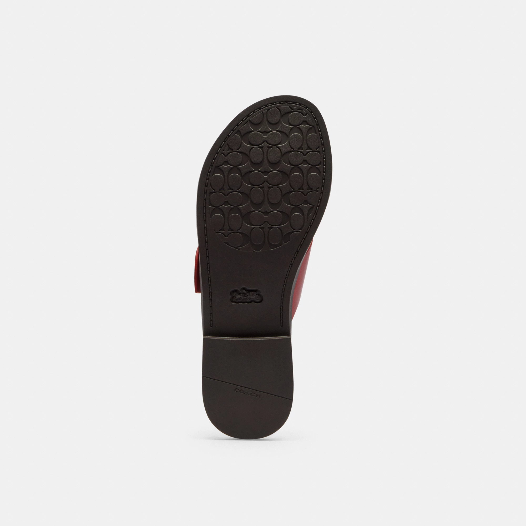 COACH®,Crisscross Buckle Sandal,,Outsole View