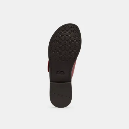 COACH®,Crisscross Buckle Sandal,,Outsole View