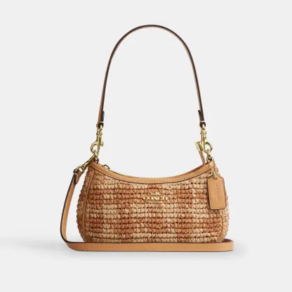 COACH®,Teri Mini Crossbody Bag With Gingham Print,,Front View