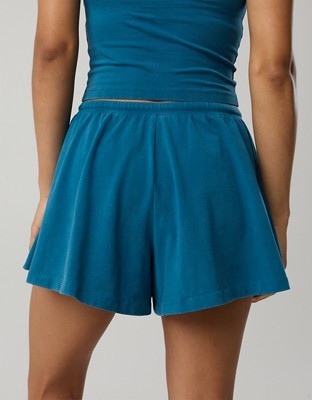 OFFLINE By Aerie OG Cotton Flowy Short - Twilight Blue
