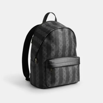Taylor Backpack In Signature Canvas With Stripes - QBYTS - view 4