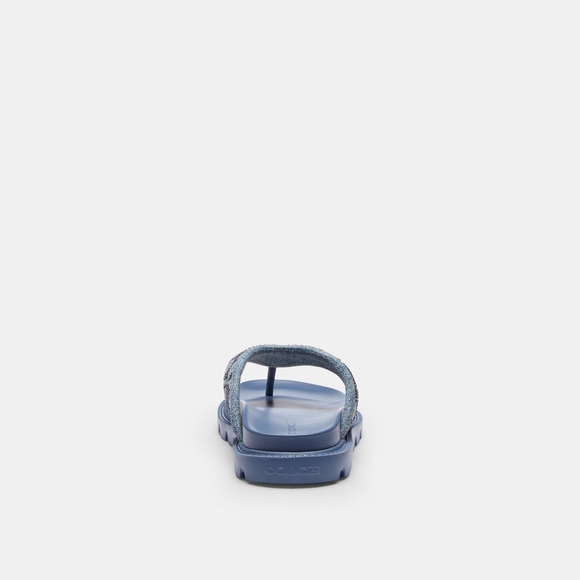 Brynn Thong Sandal In Crystal Signature Denim - DEN - view 5