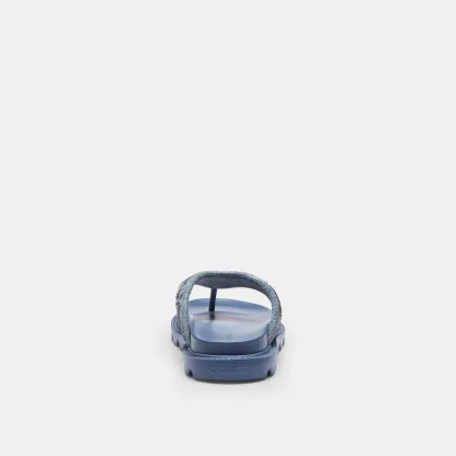Brynn Thong Sandal In Crystal Signature Denim - DEN - view 5