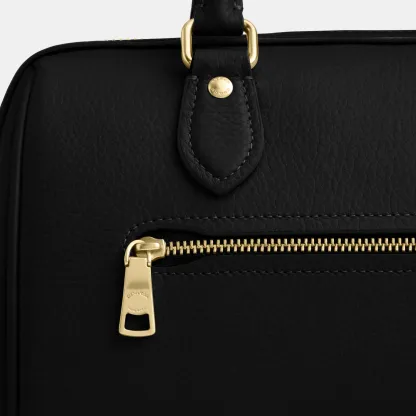 COACH®,Rowan Satchel Bag,Satchel,Logo,Casual,Work,Black,Closer View