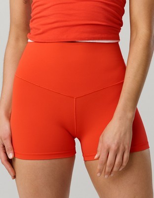 OFFLINE By Aerie Real Me XTRA High Waisted 3" Bike Short - Orange Flare