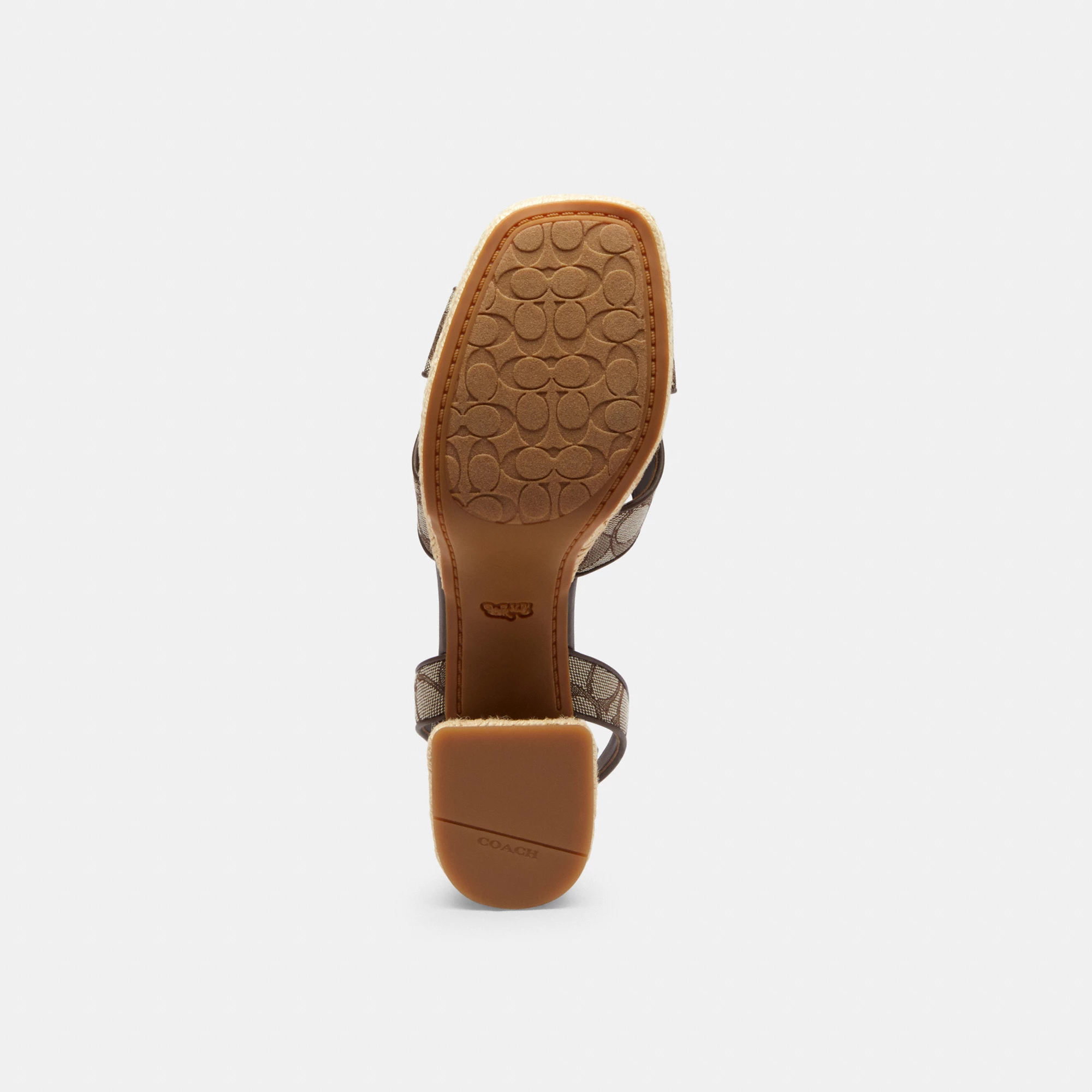 Block Heel Sandal In Signature Jacquard - S8W - view 6
