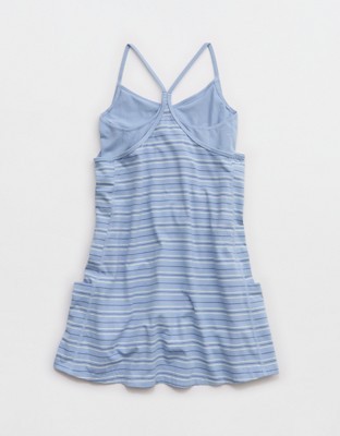 OFFLINE By Aerie OG Cotton Racerback Mini Dress - Monaco Blue