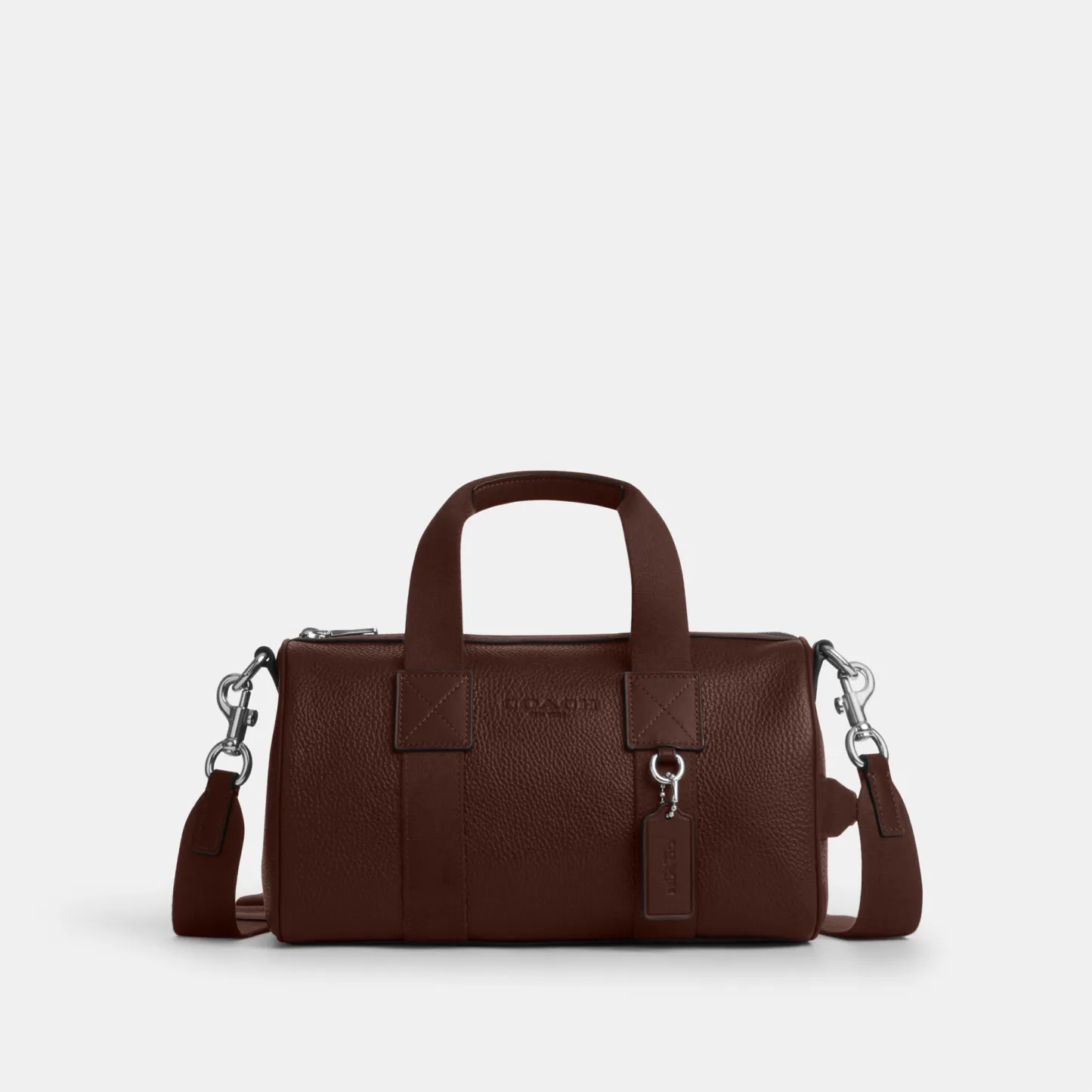 COACH®,Explorer Duffle Bag 28,Leather,Duffle Bag,Logo,Father's Day,Brown,Front View