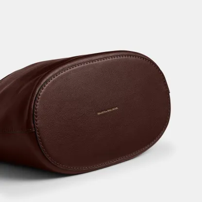 COACH®,Bleecker Bucket Bag,Leather,Bucket,Adjustable,Gold Metal,Casual,Brown,Outsole View