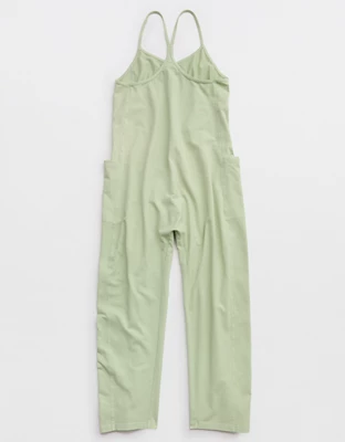 OFFLINE By Aerie OG Cotton Racerback Jumpsuit - Aloe