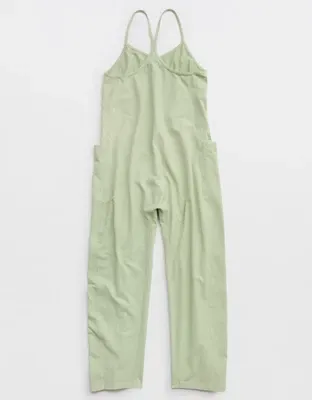 OFFLINE By Aerie OG Cotton Racerback Jumpsuit - Aloe