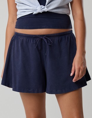 OFFLINE By Aerie OG Cotton Flowy Short - Royal Navy