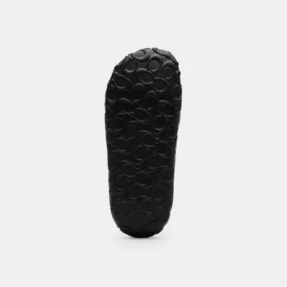 COACH®,Bay Slide In Signature,EVA,Slides,Embossed,Logo,Pull Tab,Casual,Black,Outsole View